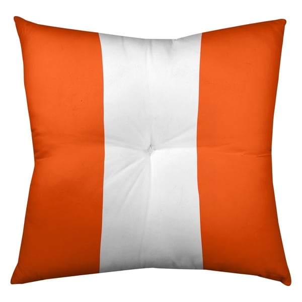 Miami Miami Football Stripes Floor Pillow - Square Tufted