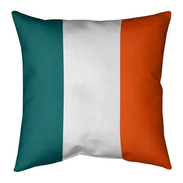 Miami Miami Throwback Football Stripes Pillow-Faux Suede