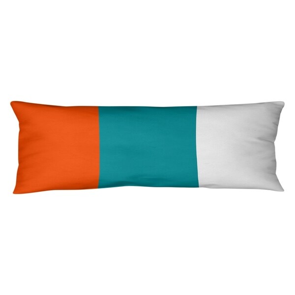 Miami Miami Football Stripes Body Pillow (w/Rmv Insert)