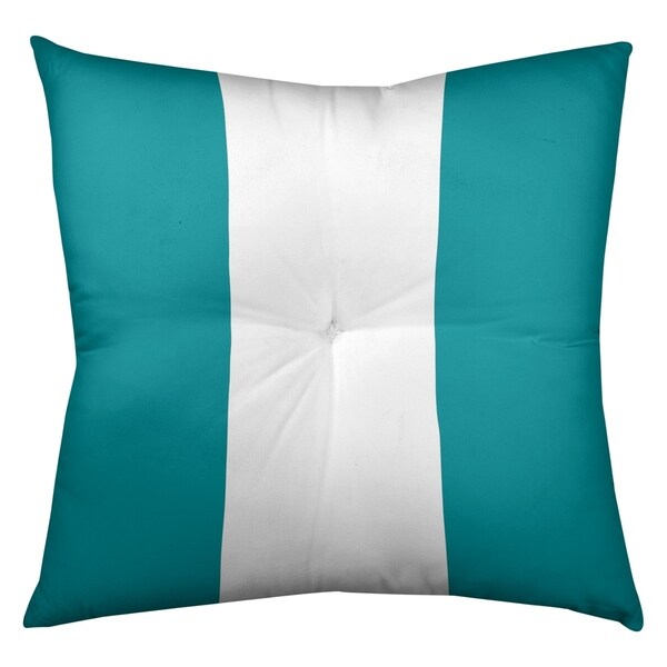 Miami Miami Football Stripes Floor Pillow - Square Tufted