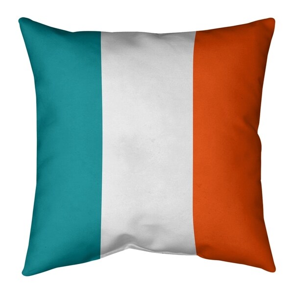 Miami Miami Football Stripes Floor Pillow - Standard