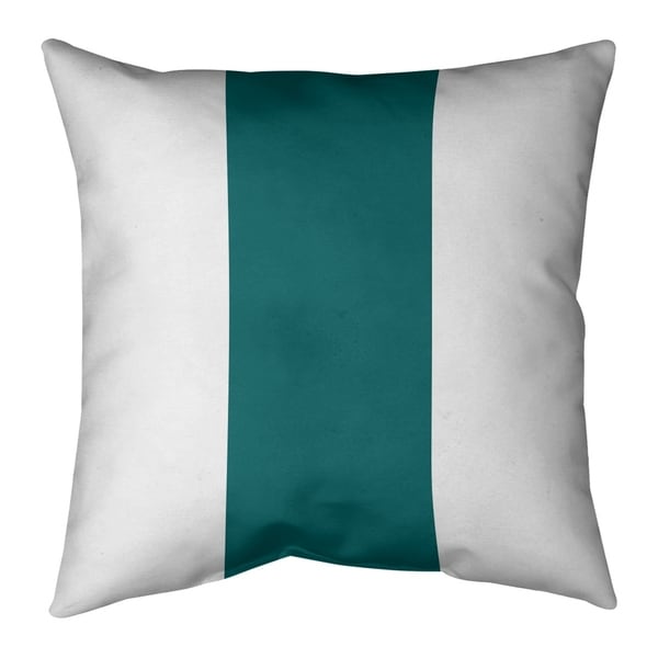 Miami Miami Throwback Football Stripes Pillow (w/Rmv Insert)-Spun Poly