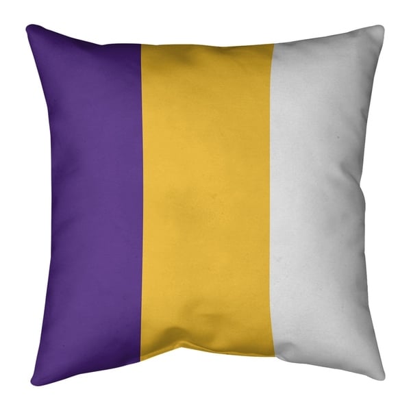 Minnesota Minnesota Football Stripes Pillow-Spun Polyester