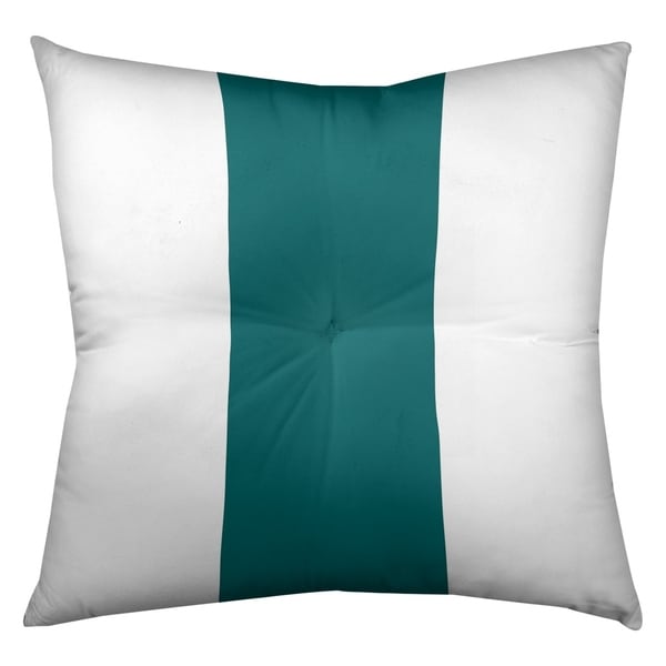 Miami Miami Throwback Football Stripes Floor Pillow - Square Tufted