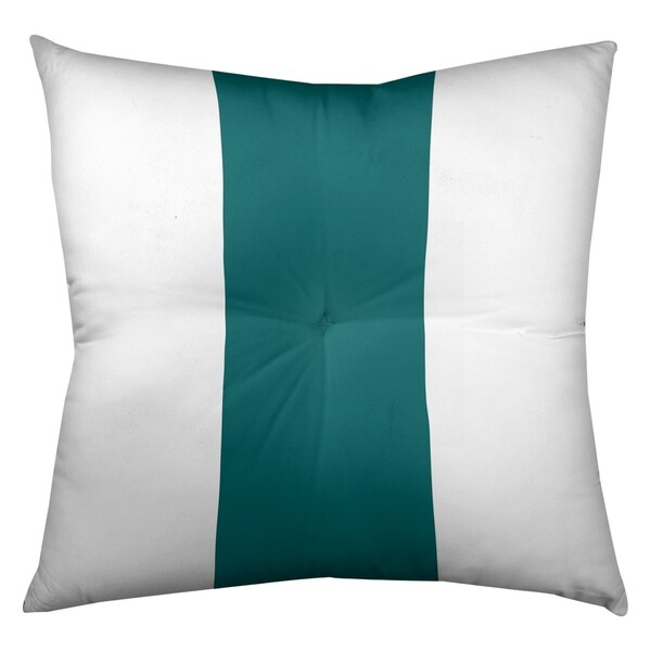 Miami Miami Throwback Football Stripes Floor Pillow - Square Tufted