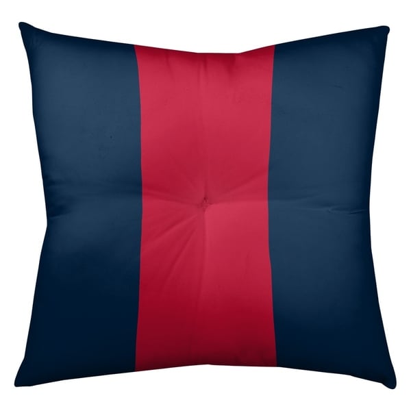 New England New England Football Stripes Floor Pillow - Square Tufted