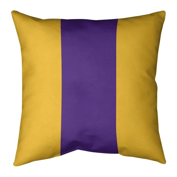 Minnesota Minnesota Football Stripes Pillow (w/Rmv Insert)-Spun Poly