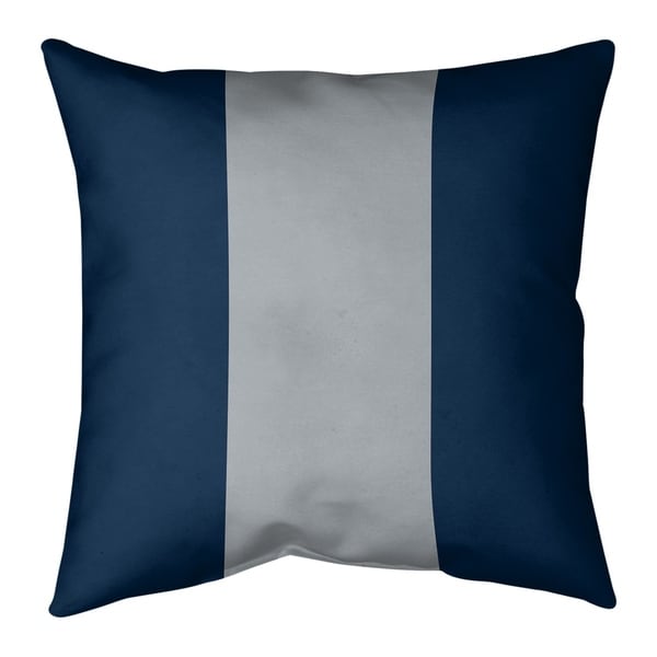 New England New England Football Stripes Pillow-Faux Linen