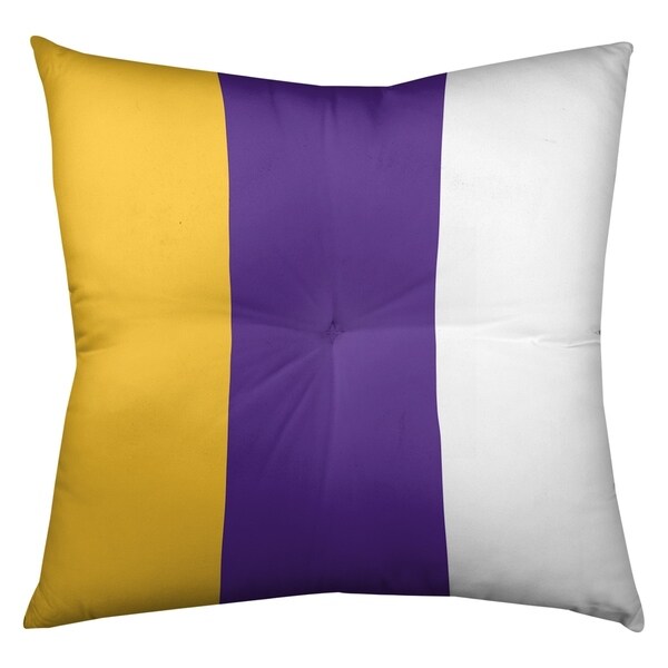 Minnesota Minnesota Football Stripes Floor Pillow - Square Tufted