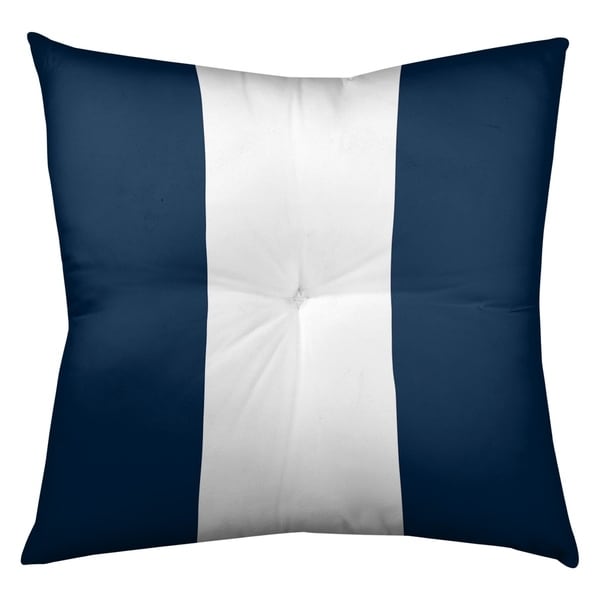 New England New England Football Stripes Floor Pillow - Square Tufted
