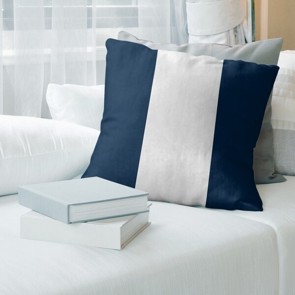 New England New England Football Stripes Pillow (w/Rmv Insert)-Spun Poly
