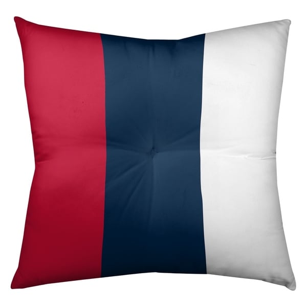 New England New England Football Stripes Floor Pillow - Square Tufted