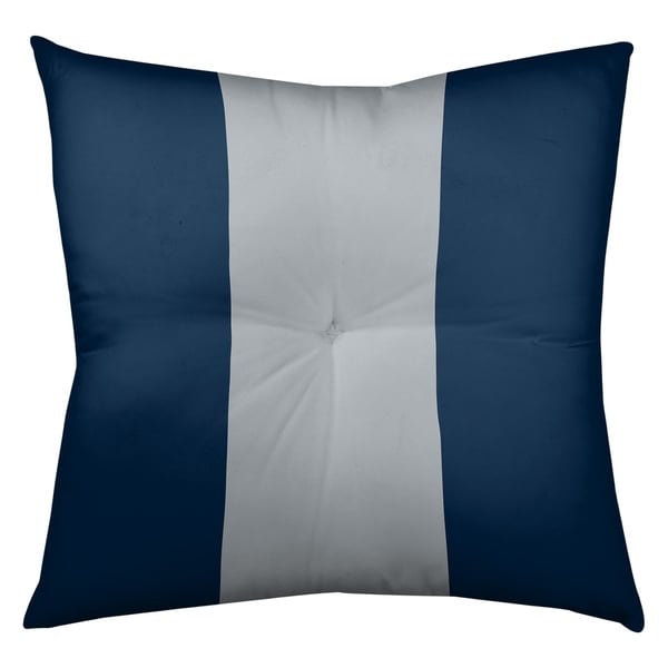 New England New England Football Stripes Floor Pillow - Square Tufted