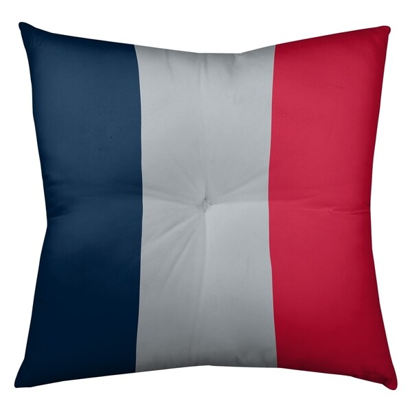 New England New England Football Stripes Floor Pillow - Square Tufted