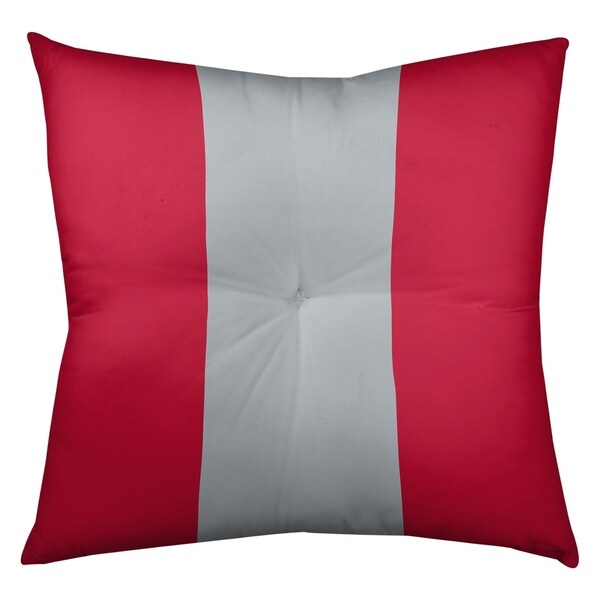 New England New England Football Stripes Floor Pillow - Square Tufted