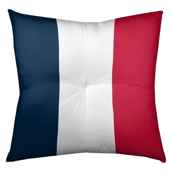 New England New England Football Stripes Floor Pillow - Square Tufted