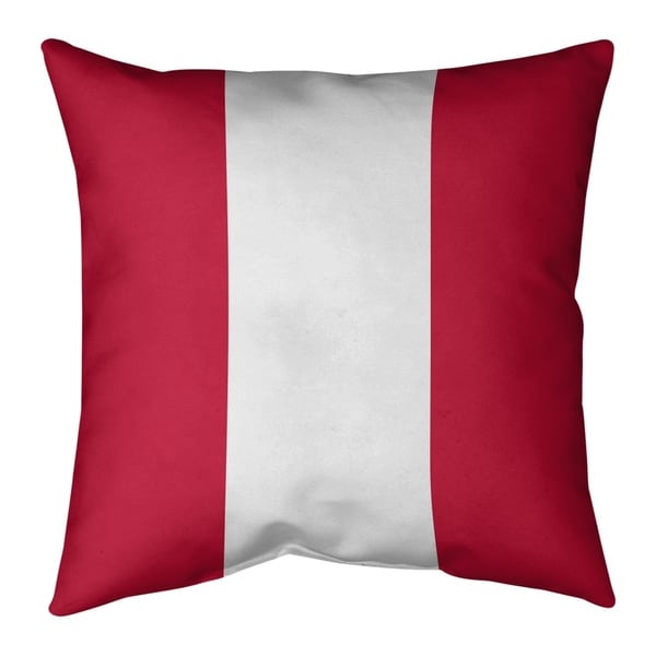 New England New England Football Stripes Pillow-Faux Linen