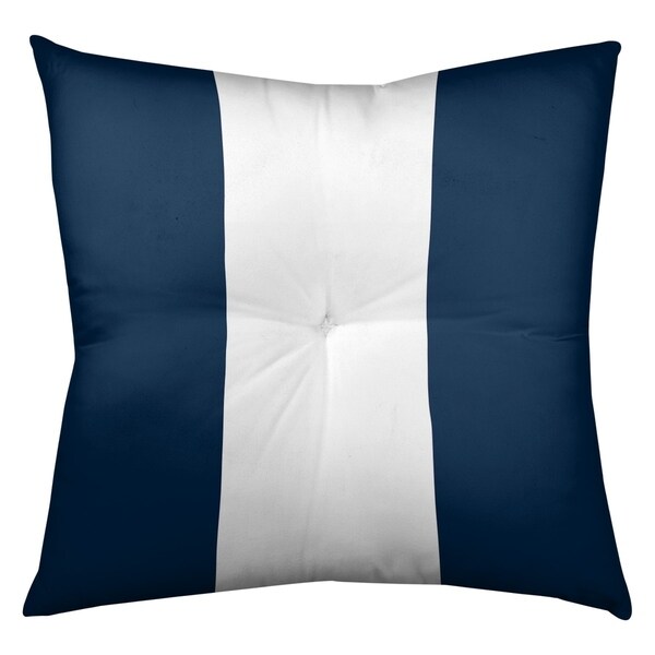 New England New England Football Stripes Floor Pillow - Square Tufted