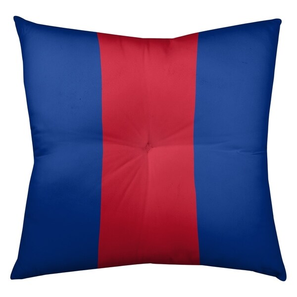 New England New England Throwback Football Stripes Floor Pillow - Square Tufted