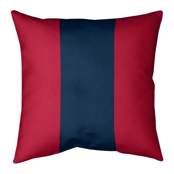 New England New England Football Stripes Pillow (w/Rmv Insert)-Spun Poly