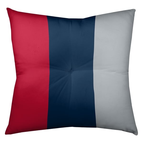 New England New England Football Stripes Floor Pillow - Square Tufted