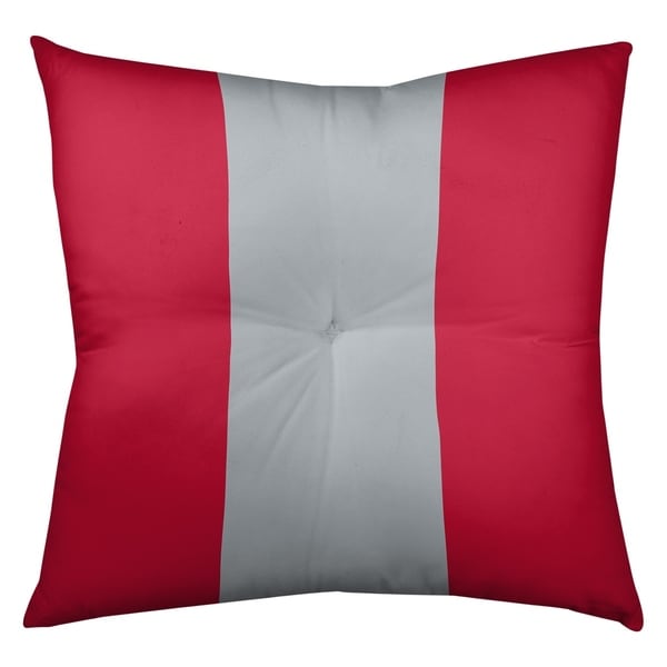 New England New England Football Stripes Floor Pillow - Square Tufted