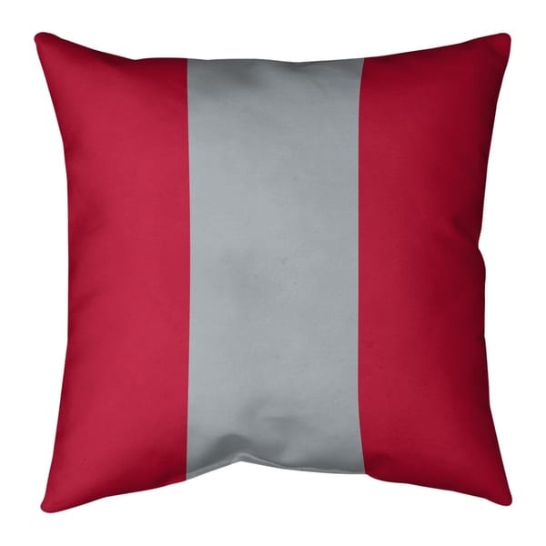 New England New England Football Stripes Pillow-Faux Suede