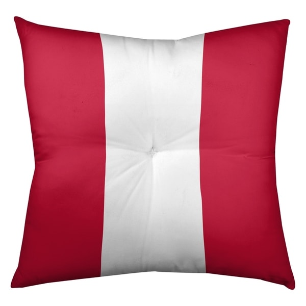 New England New England Football Stripes Floor Pillow - Square Tufted