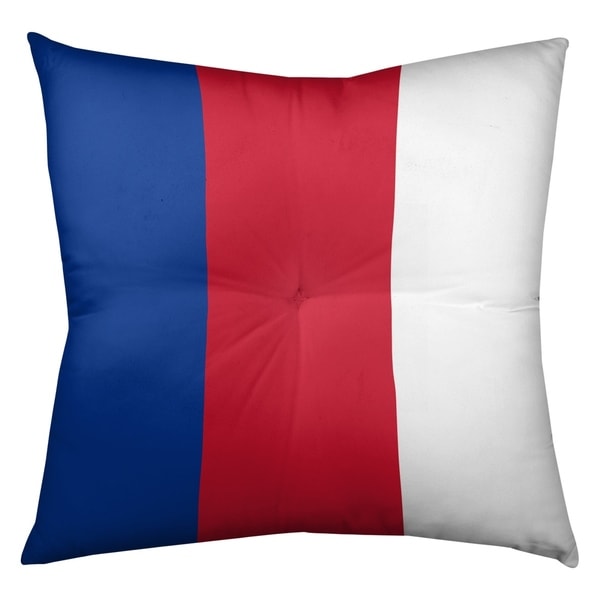 New England New England Throwback Football Stripes Floor Pillow - Square Tufted