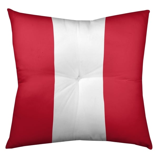 New England New England Throwback Football Stripes Floor Pillow - Square Tufted
