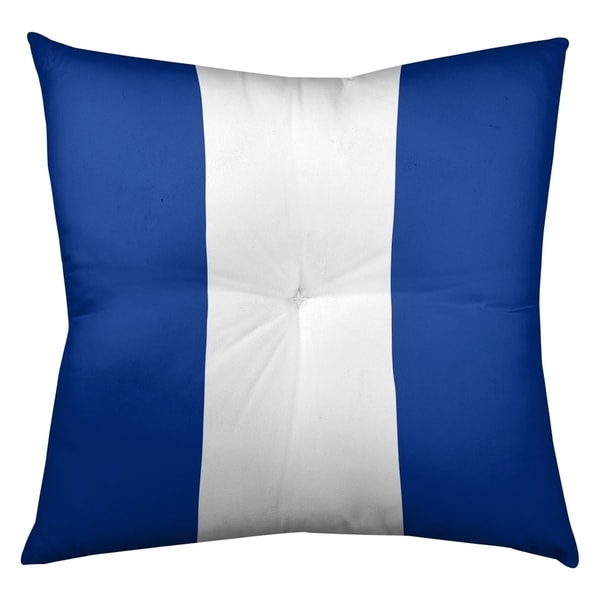 New England New England Throwback Football Stripes Floor Pillow - Square Tufted
