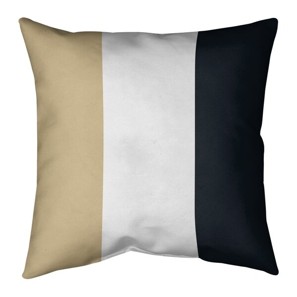 New Orleans New Orleans Football Stripes Pillow-Faux Suede