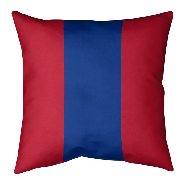 New England New England Throwback Football Stripes Pillow-Faux Suede