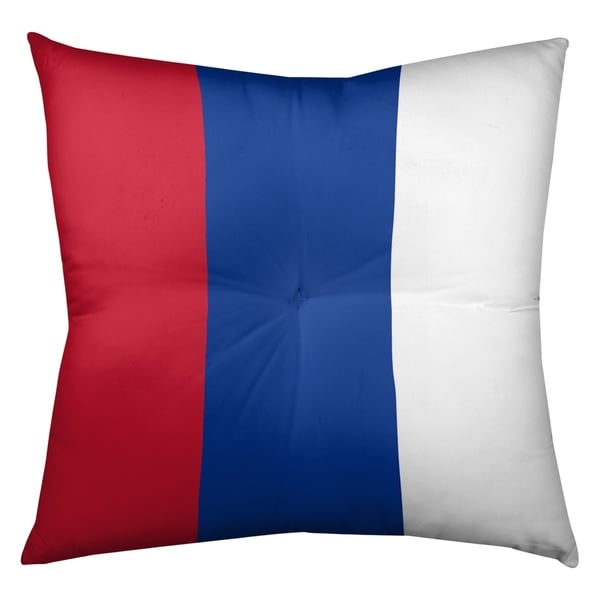 New England New England Throwback Football Stripes Floor Pillow - Square Tufted