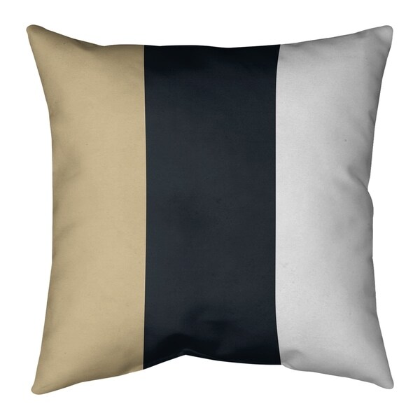 New Orleans New Orleans Football Stripes Pillow (w/Rmv Insert)-Spun Poly