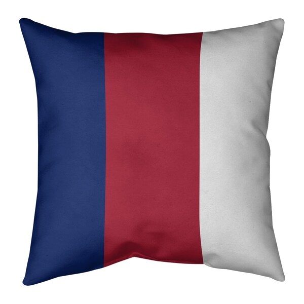 New York New York Big Football Stripes Pillow-Faux Linen