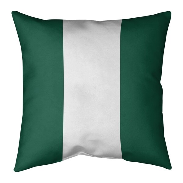 New York New York Fly Football Stripes Pillow (w/Rmv Insert)-Spun Poly