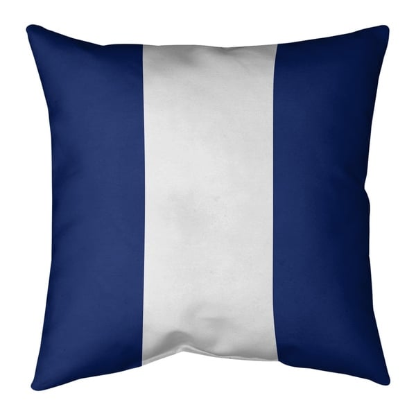 New York New York Big Football Stripes Pillow-Faux Linen