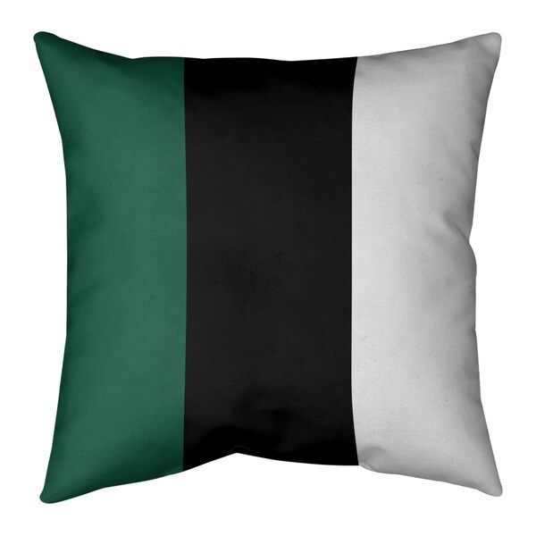 New York New York Fly Football Stripes Pillow-Cotton Twill