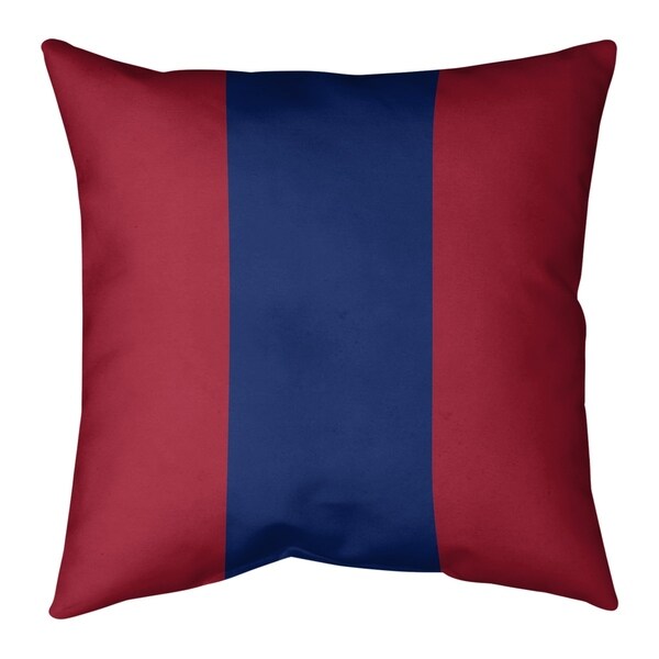 New York New York Big Football Stripes Pillow (w/Rmv Insert)-Spun Poly