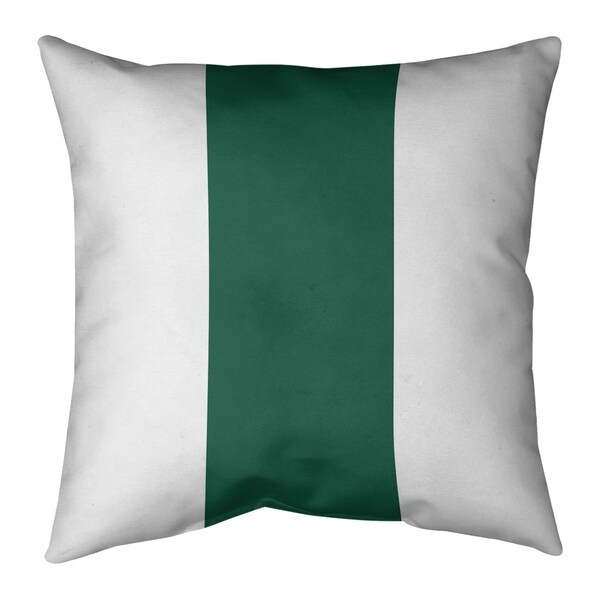 New York New York Fly Football Stripes Pillow-Faux Suede