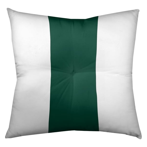 New York New York Fly Football Stripes Floor Pillow - Square Tufted