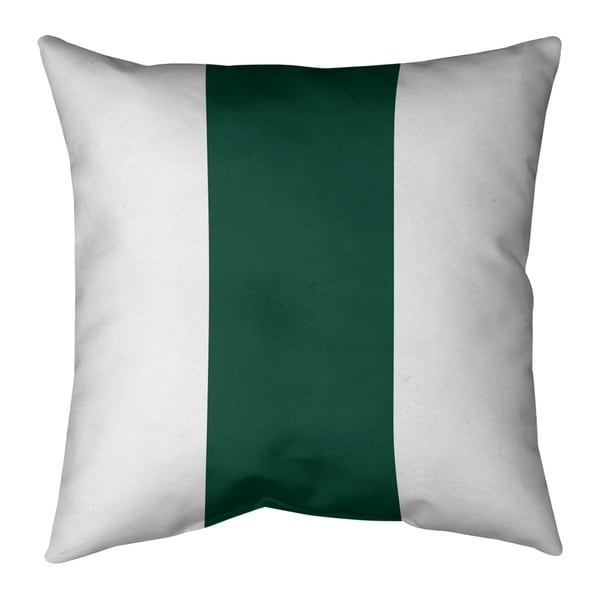 New York New York Fly Football Stripes Pillow-Faux Linen