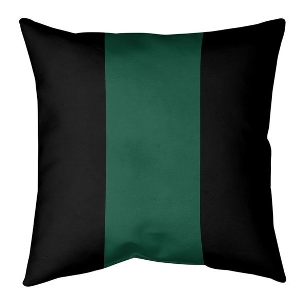 New York New York Fly Football Stripes Pillow-Spun Polyester
