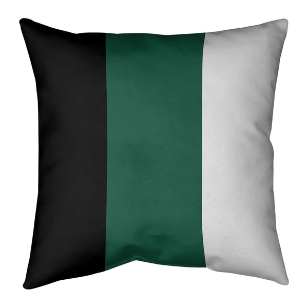 New York New York Fly Football Stripes Pillow-Faux Linen