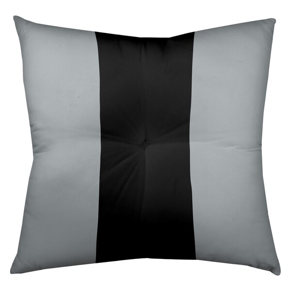Oakland Oakland Football Stripes Floor Pillow - Square Tufted