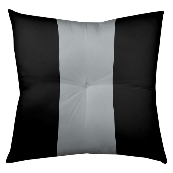 Oakland Oakland Football Stripes Floor Pillow - Square Tufted