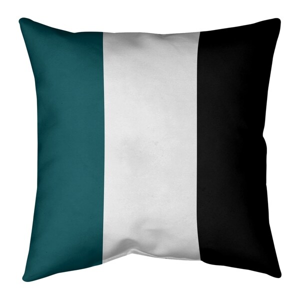 Philadelphia Philadelphia Football Stripes Pillow-Faux Suede