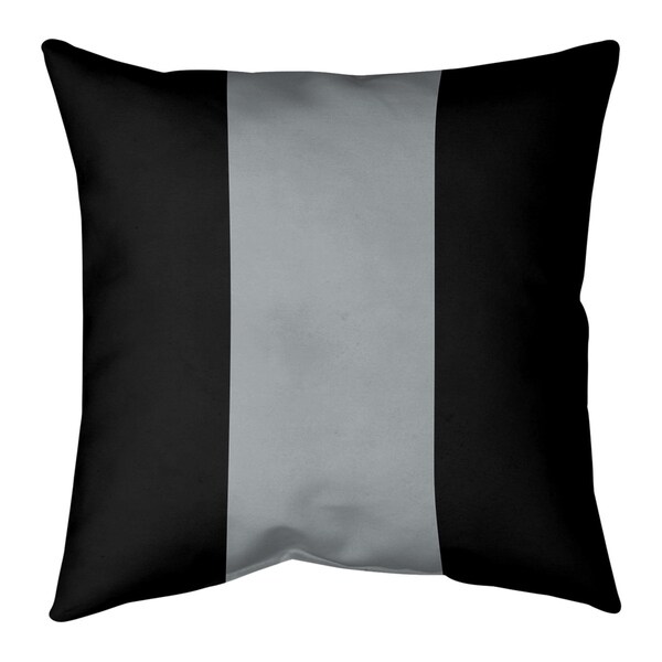 Oakland Oakland Football Stripes Pillow (w/Rmv Insert)-Spun Poly