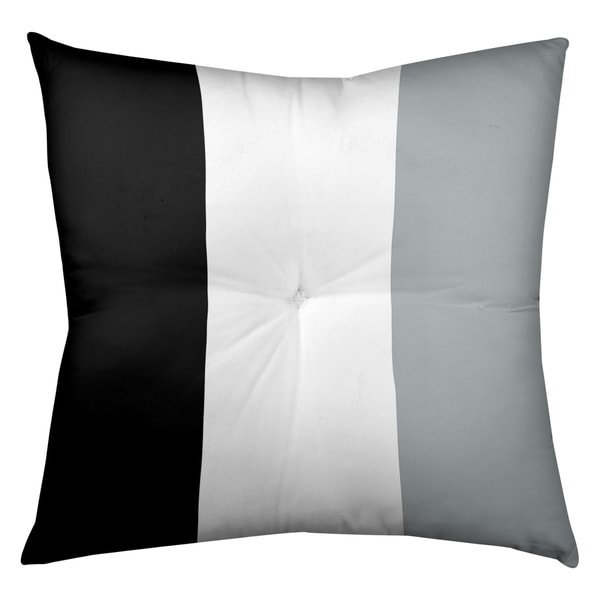 Oakland Oakland Football Stripes Floor Pillow - Square Tufted